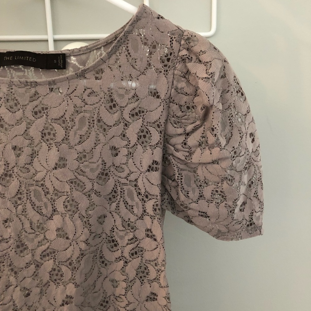 The Limited, Purple lace shirt.